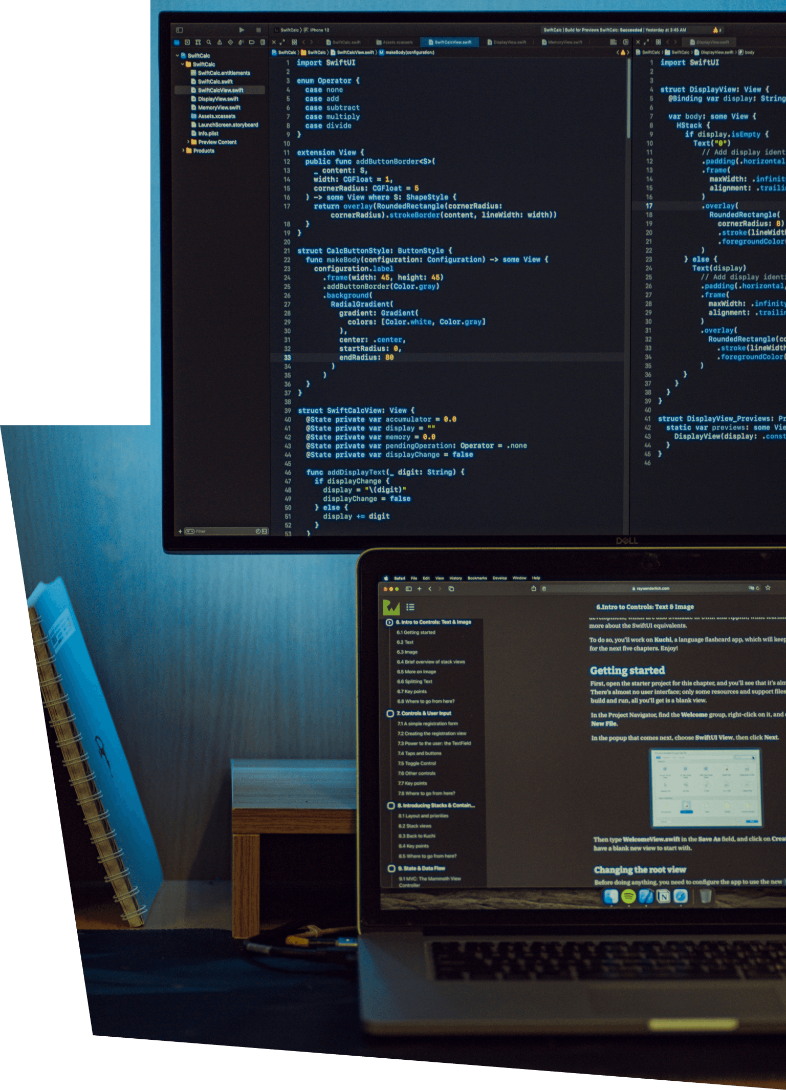 Decorative background illustration for software development services